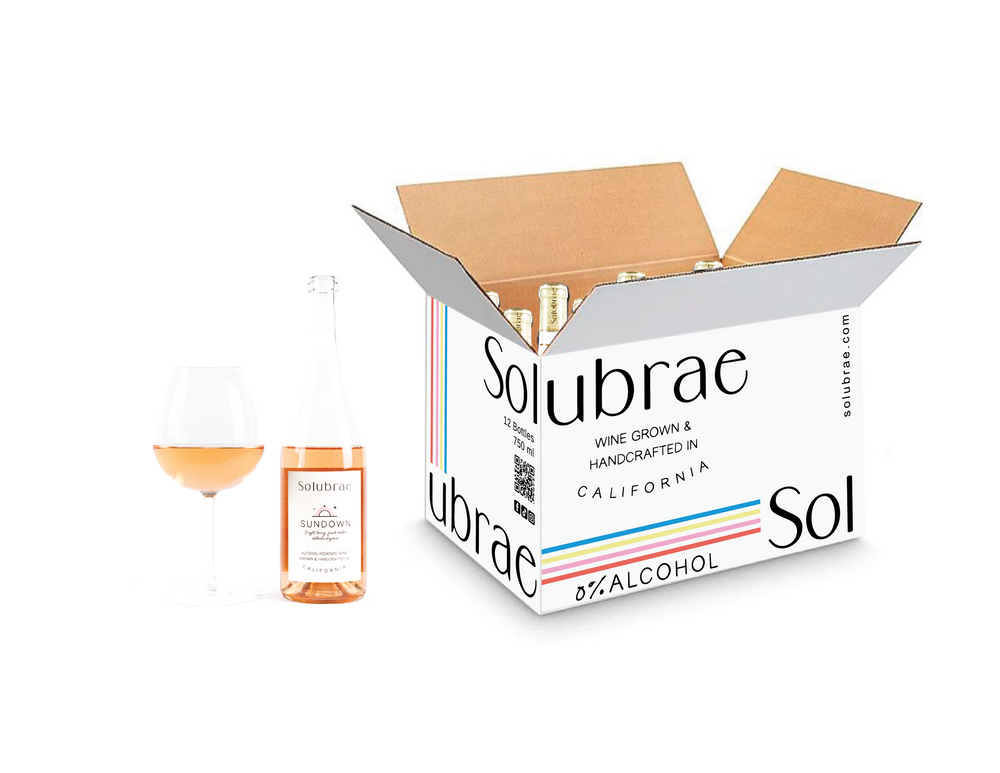 12-Bottle Full Case | Alcohol-Removed California Wine | Solubrae